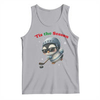 Penguin On Ice Tis The Season Tank Top Funny Christmas Gift - Wonder Print Shop