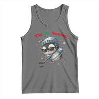 Penguin On Ice Tis The Season Tank Top Funny Christmas Gift - Wonder Print Shop