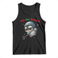 Penguin On Ice Tis The Season Tank Top Funny Christmas Gift - Wonder Print Shop