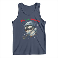 Penguin On Ice Tis The Season Tank Top Funny Christmas Gift - Wonder Print Shop