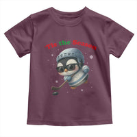 Penguin On Ice Tis The Season Toddler T Shirt Funny Christmas Gift - Wonder Print Shop