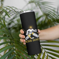 Jesus Saves Skinny Tumbler Funny Christian Ice Hockey Goalie Gift - Wonder Print Shop