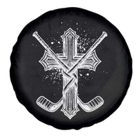 Faith Family Hockey Cross Spare Tire Cover Religious Ice Hockey Lover Gift - Wonder Print Shop