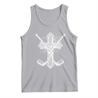 Faith Family Hockey Cross Tank Top Religious Ice Hockey Lover Gift - Wonder Print Shop