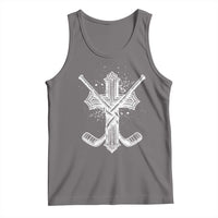 Faith Family Hockey Cross Tank Top Religious Ice Hockey Lover Gift - Wonder Print Shop