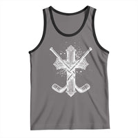 Faith Family Hockey Cross Tank Top Religious Ice Hockey Lover Gift - Wonder Print Shop