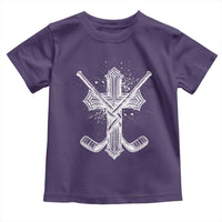 Faith Family Hockey Cross Toddler T Shirt Religious Ice Hockey Lover Gift - Wonder Print Shop
