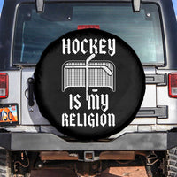 Hockey Is My Religion Spare Tire Cover Funny Christian Goalie Gift - Wonder Print Shop