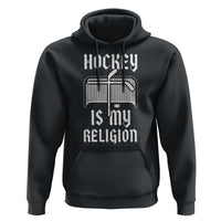 Hockey Is My Religion Hoodie Funny Christian Goalie Gift - Wonder Print Shop