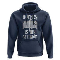Hockey Is My Religion Hoodie Funny Christian Goalie Gift - Wonder Print Shop