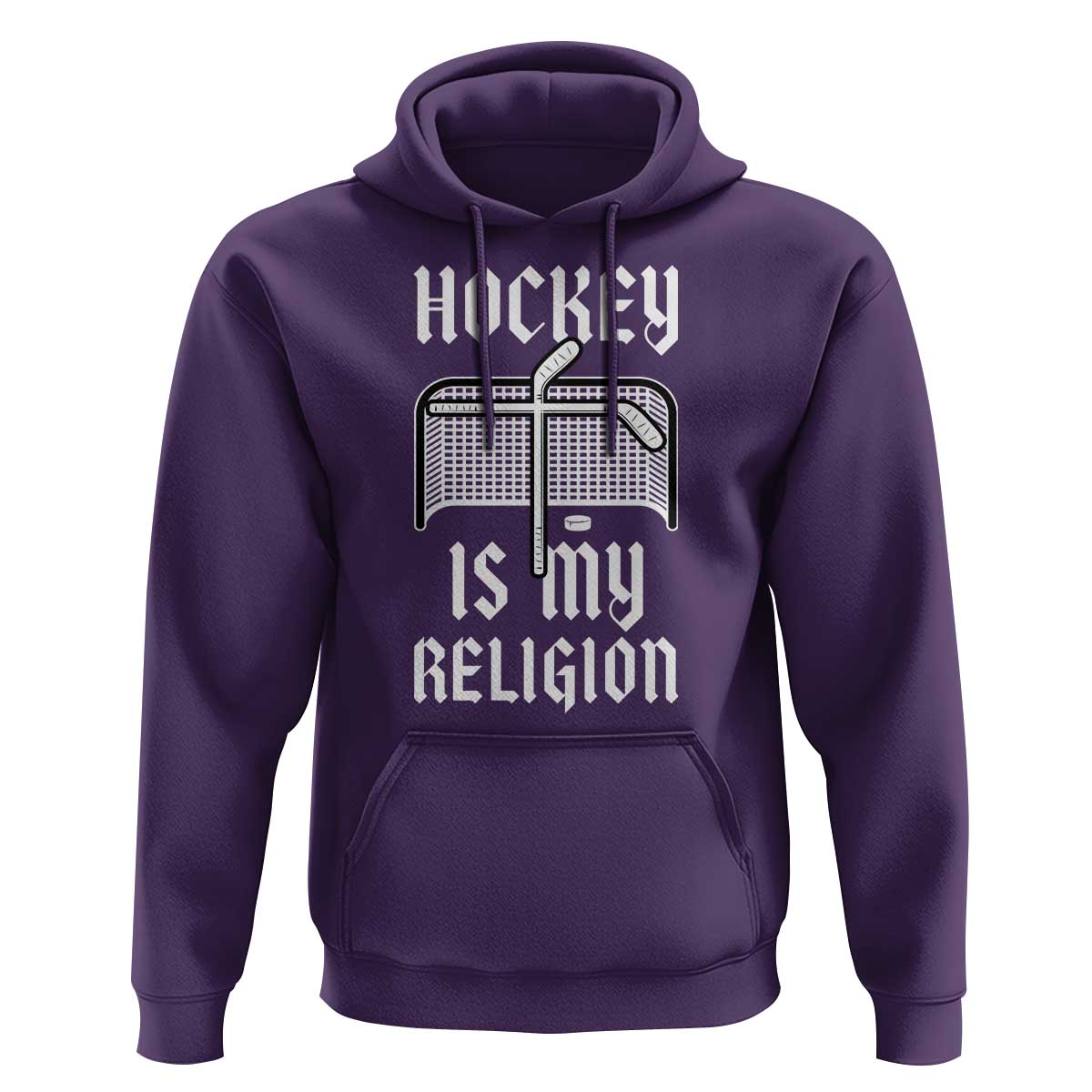 Hockey Is My Religion Hoodie Funny Christian Goalie Gift - Wonder Print Shop