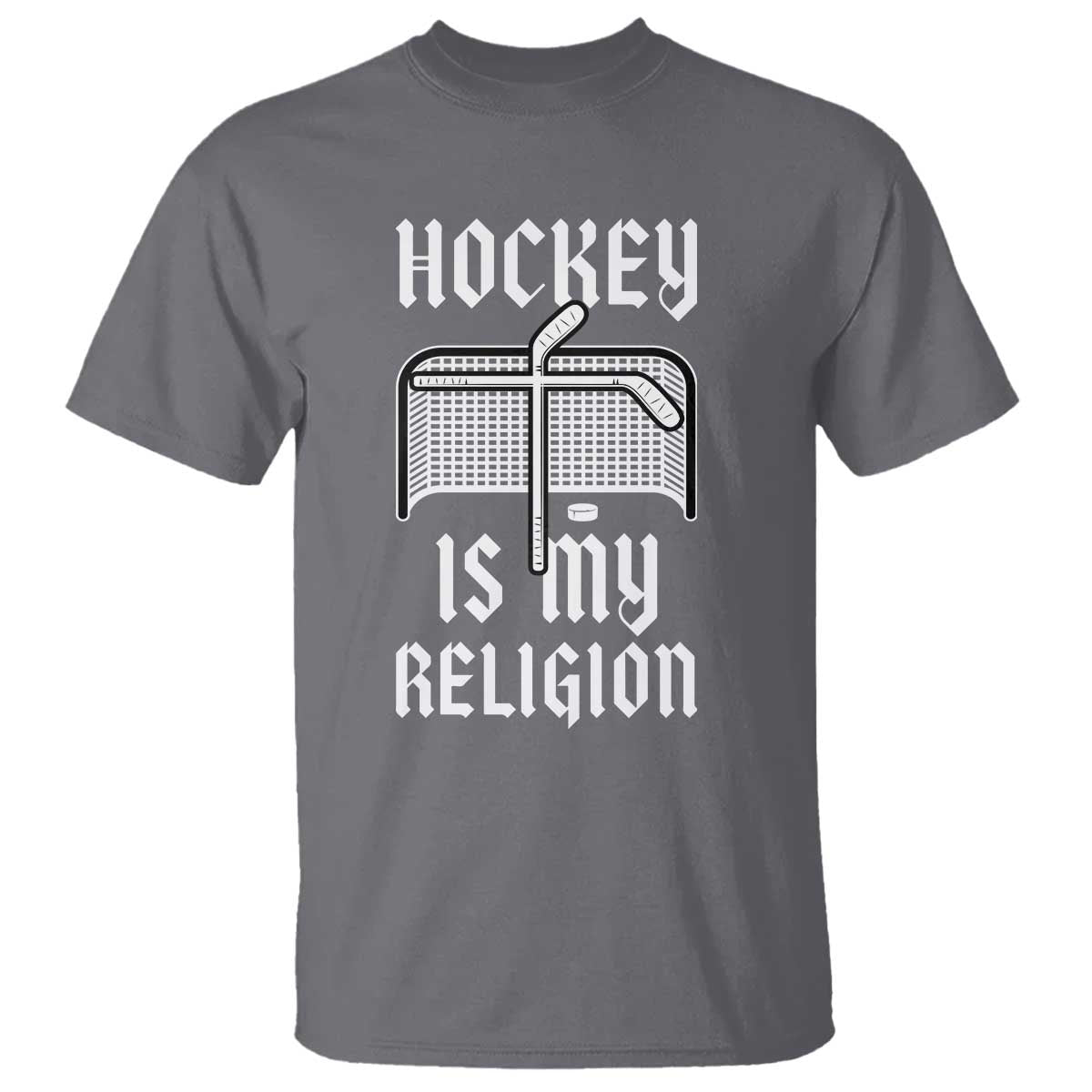 Hockey Is My Religion T Shirt Funny Christian Goalie Gift - Wonder Print Shop