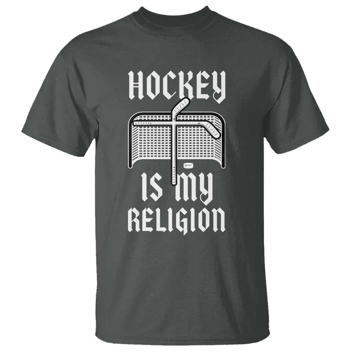 Hockey Is My Religion T Shirt Funny Christian Goalie Gift - Wonder Print Shop