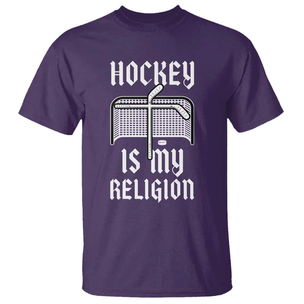 Hockey Is My Religion T Shirt Funny Christian Goalie Gift - Wonder Print Shop