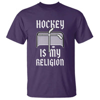 Hockey Is My Religion T Shirt Funny Christian Goalie Gift - Wonder Print Shop