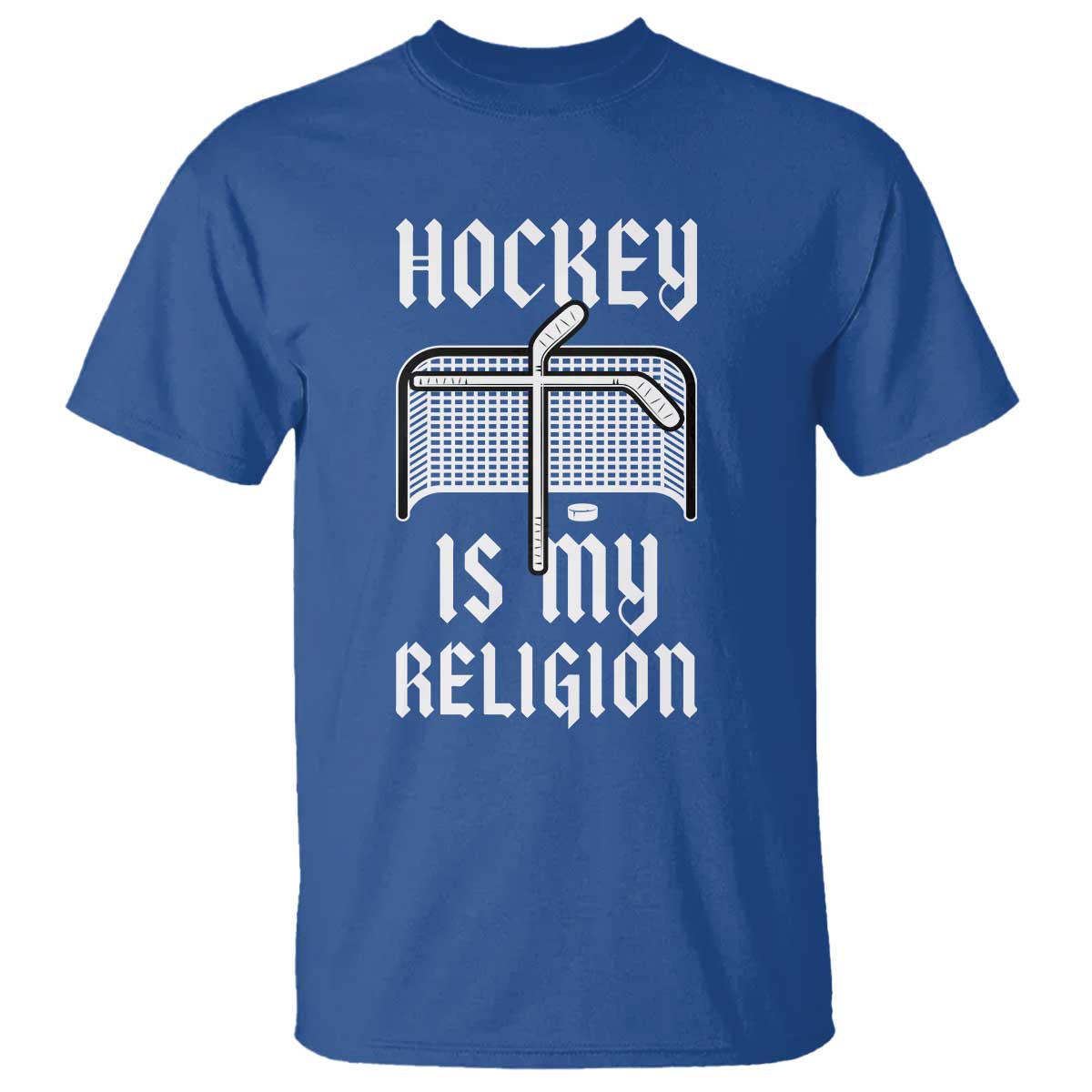 Hockey Is My Religion T Shirt Funny Christian Goalie Gift - Wonder Print Shop