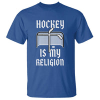 Hockey Is My Religion T Shirt Funny Christian Goalie Gift - Wonder Print Shop