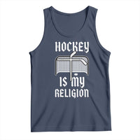 Hockey Is My Religion Tank Top Funny Christian Goalie Gift - Wonder Print Shop