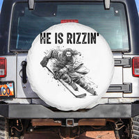Funny Christian Ice Hockey Lover Gift Spare Tire Cover He Is Rizzin - Wonder Print Shop
