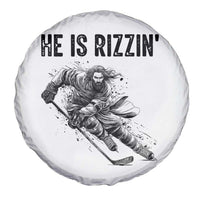 Funny Christian Ice Hockey Lover Gift Spare Tire Cover He Is Rizzin - Wonder Print Shop