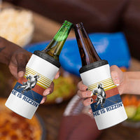 He Is Rizzin 4 in 1 Can Cooler Tumbler Christian Hockey Retro Funny Gift For Believers - Wonder Print Shop