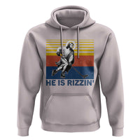 He Is Rizzin Hoodie Christian Hockey Retro Funny Gift For Believers - Wonder Print Shop