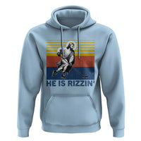He Is Rizzin Hoodie Christian Hockey Retro Funny Gift For Believers - Wonder Print Shop
