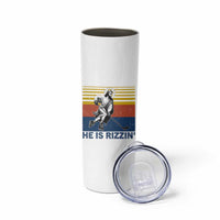 He Is Rizzin Skinny Tumbler Christian Hockey Retro Funny Gift For Believers - Wonder Print Shop