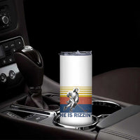 He Is Rizzin Skinny Tumbler Christian Hockey Retro Funny Gift For Believers - Wonder Print Shop