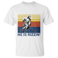 He Is Rizzin T Shirt Christian Hockey Retro Funny Gift For Believers - Wonder Print Shop
