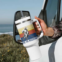 He Is Rizzin Tumbler With Handle Christian Hockey Retro Funny Gift For Believers - Wonder Print Shop