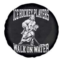 Jesus Ice Hockey Players Walk On Water Spare Tire Cover Funny Christian Gift - Wonder Print Shop