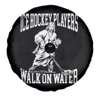 Jesus Ice Hockey Players Walk On Water Spare Tire Cover Funny Christian Gift - Wonder Print Shop