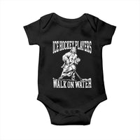 Jesus Ice Hockey Players Walk On Water Baby Onesie Funny Christian Gift - Wonder Print Shop