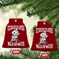 Jesus Ice Hockey Players Walk On Water Ceramic Ornament Funny Christian Gift - Wonder Print Shop