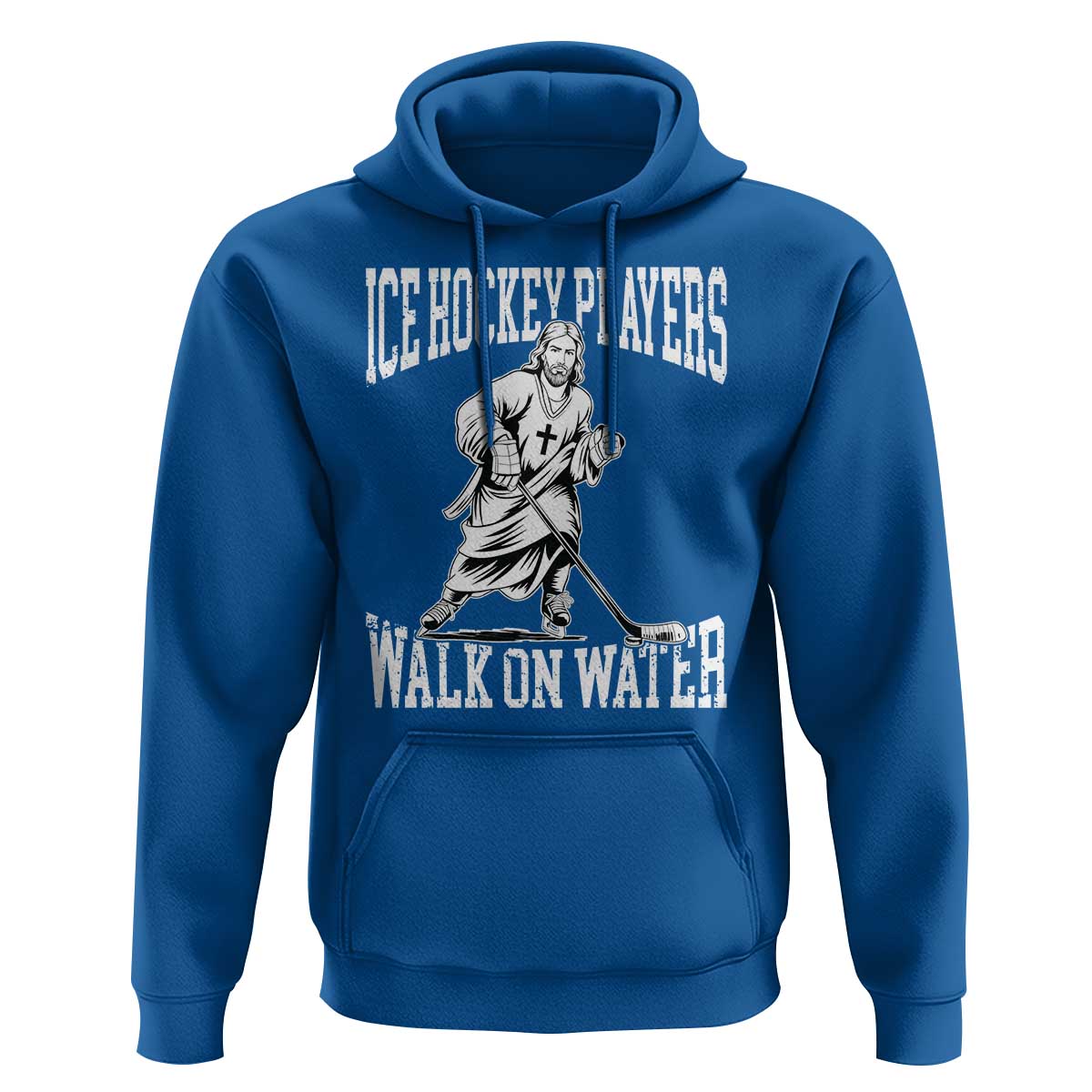 Jesus Ice Hockey Players Walk On Water Hoodie Funny Christian Gift - Wonder Print Shop