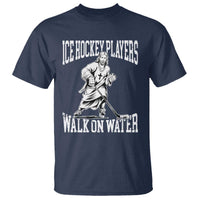 Jesus Ice Hockey Players Walk On Water T Shirt Funny Christian Gift - Wonder Print Shop