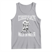 Jesus Ice Hockey Players Walk On Water Tank Top Funny Christian Gift - Wonder Print Shop