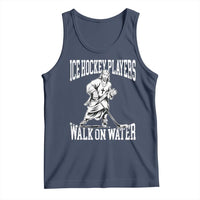 Jesus Ice Hockey Players Walk On Water Tank Top Funny Christian Gift - Wonder Print Shop