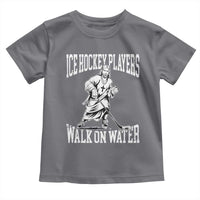 Jesus Ice Hockey Players Walk On Water Toddler T Shirt Funny Christian Gift - Wonder Print Shop