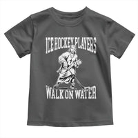 Jesus Ice Hockey Players Walk On Water Toddler T Shirt Funny Christian Gift - Wonder Print Shop