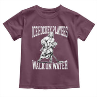 Jesus Ice Hockey Players Walk On Water Toddler T Shirt Funny Christian Gift - Wonder Print Shop