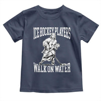 Jesus Ice Hockey Players Walk On Water Toddler T Shirt Funny Christian Gift - Wonder Print Shop