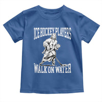 Jesus Ice Hockey Players Walk On Water Toddler T Shirt Funny Christian Gift - Wonder Print Shop