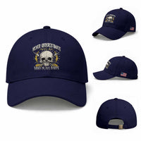 Never Underestimate An Old Who Plays Darts Baseball Cap Funny Darts Fan