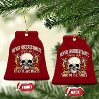 Never Underestimate An Old Who Plays Darts Ceramic Ornament Funny Darts Fan - Wonder Print Shop