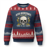 Never Underestimate An Old Who Plays Darts Ugly Christmas Sweater Funny Darts Fan - Wonder Print Shop
