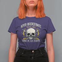 Never Underestimate An Old Who Plays Darts T Shirt For Women Funny Darts Fan - Wonder Print Shop