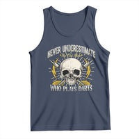 Never Underestimate An Old Who Plays Darts Tank Top Funny Darts Fan - Wonder Print Shop