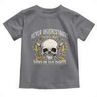 Never Underestimate An Old Who Plays Darts Toddler T Shirt Funny Darts Fan - Wonder Print Shop
